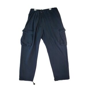Timberland Men Navy Blue Fleece Cargo Jogger Sweatpants Size‎ XL